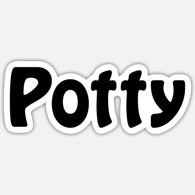 Potty Sticker size S (10 x 10 cm)