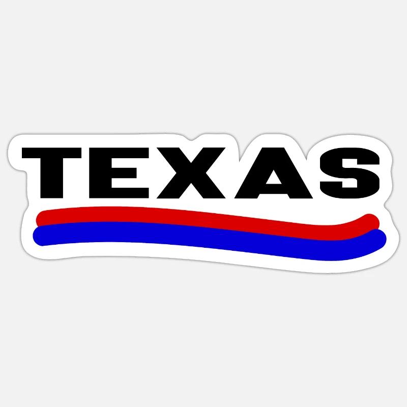 Texas - Sticker size S (10 x 10 cm) - white matte