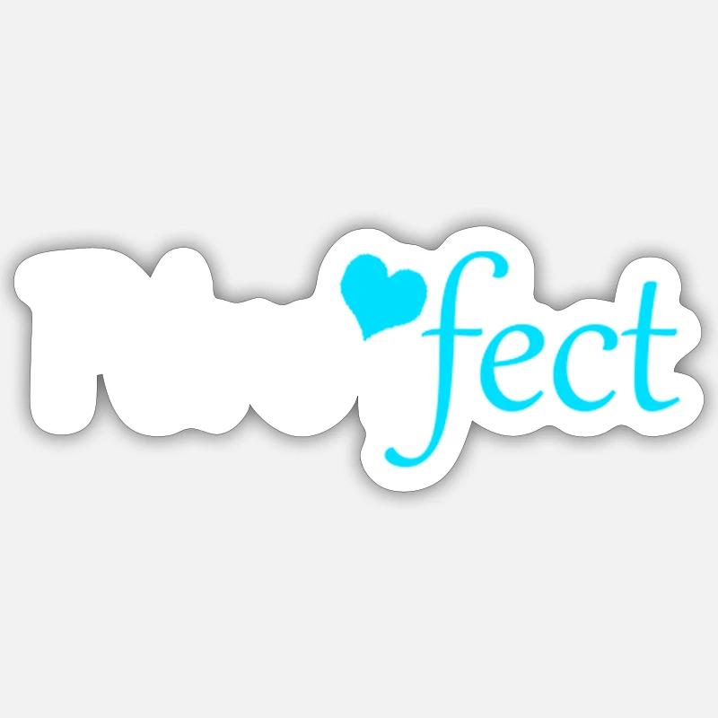 Pére-fect - Sticker taille S (10 x 10 cm) - blanc mat