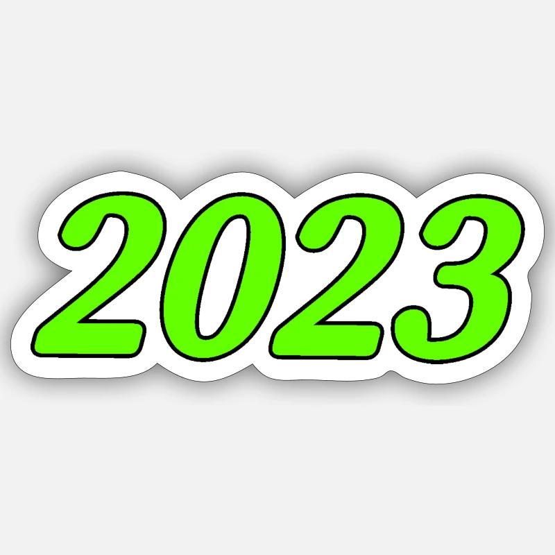 2023 - Sticker taille S (10 x 10 cm) - blanc mat