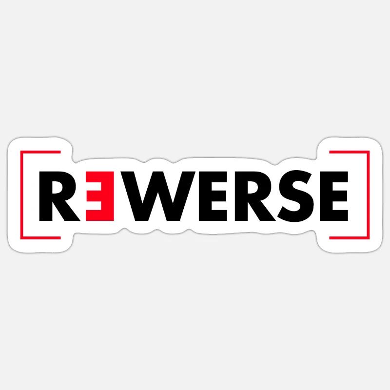 Reverse lettering Sticker size S (10 x 10 cm)