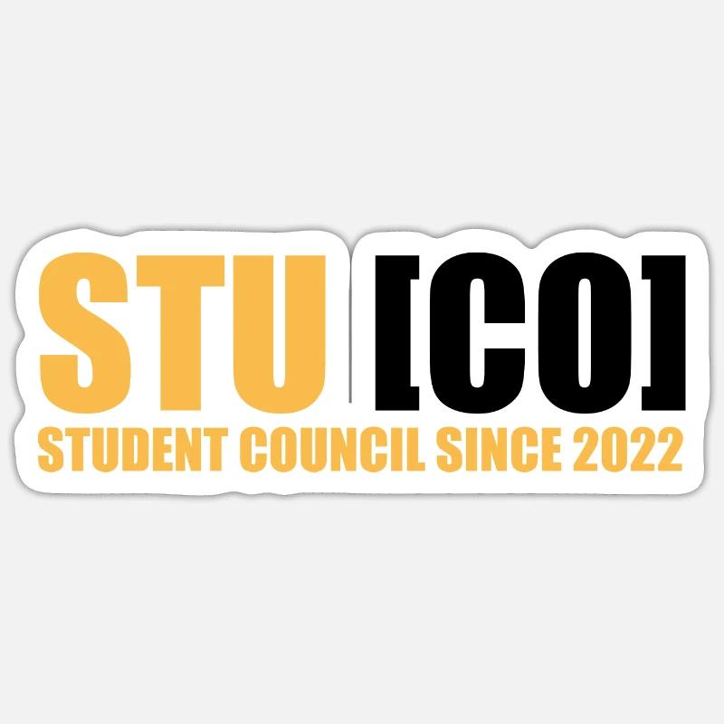 Student Council Since 2022 - Sticker size S (10 x 10 cm) - white matte