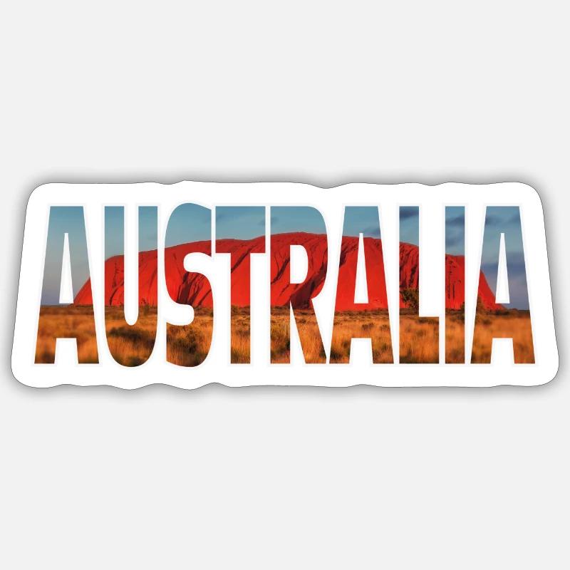 Australia - Sticker size S (10 x 10 cm) - white matte