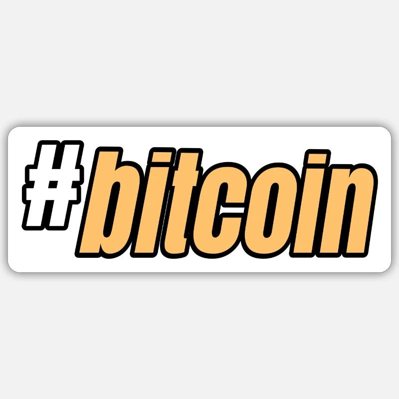 #bitcoin Sticker size S (10 x 10 cm)