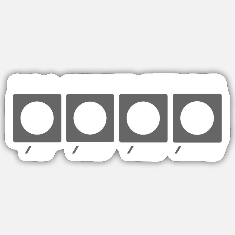 I'm a Software Developer - Softwareentwicklerin - Sticker size S (10 x 10 cm) - white matte