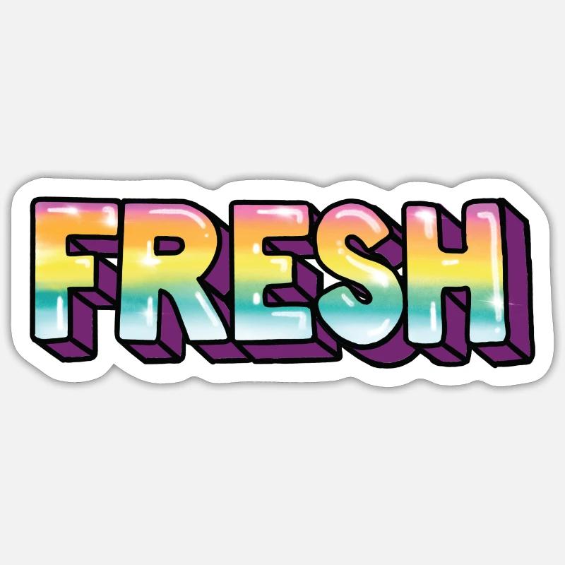 Fresh Sticker size S (10 x 10 cm)