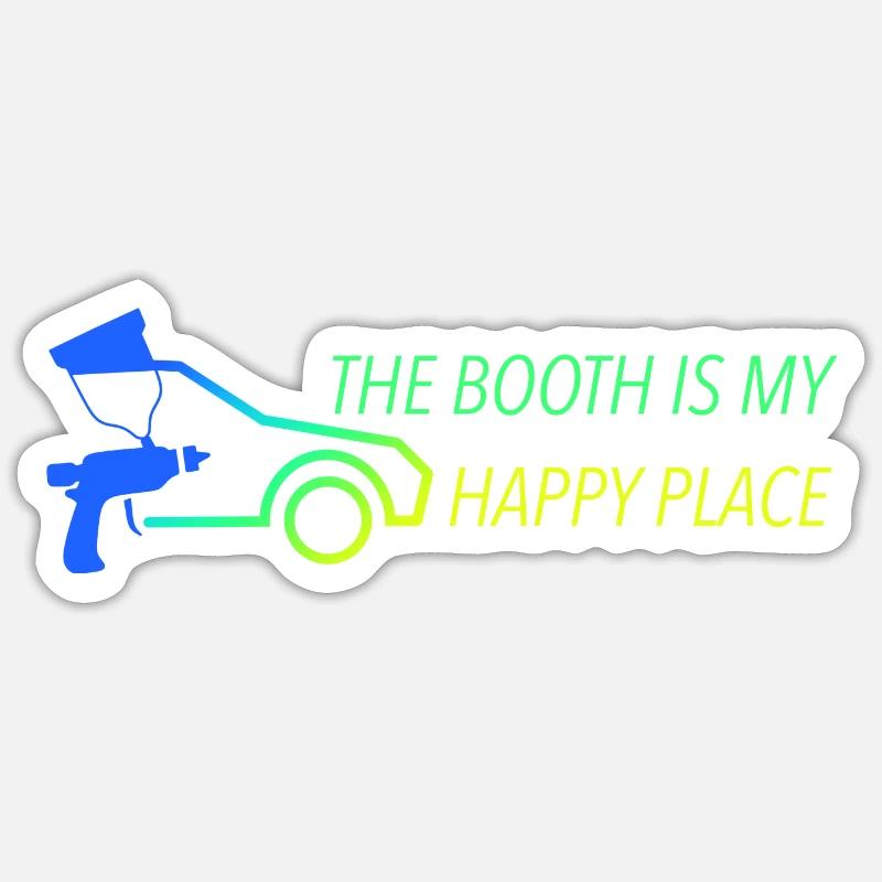 Car Tuner Painter Gift - Sticker size S (10 x 10 cm) - white matte