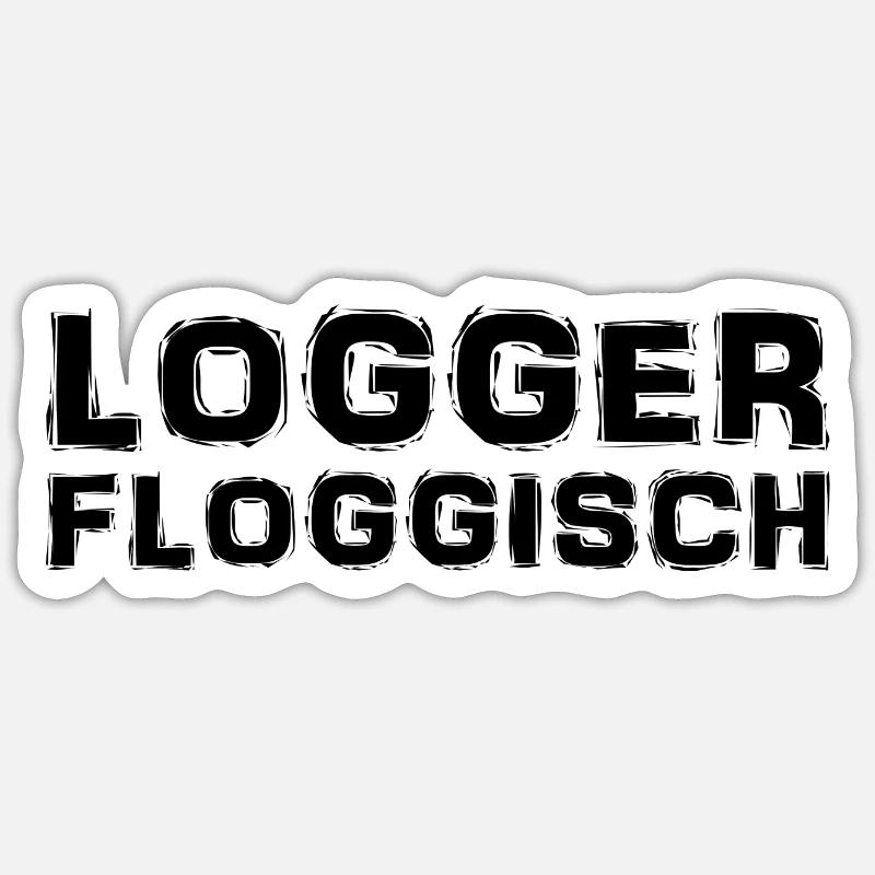 Hessisch - Dialekt - Spruch - Sticker Größe S (10 x 10 cm) - Mattweiß