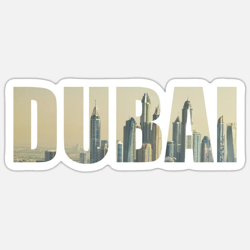 Dubai Sticker Größe S (10 x 10 cm)