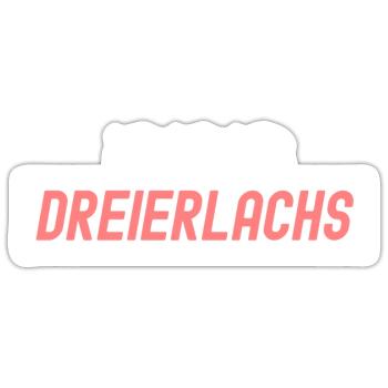 Dreierlachs Bremen 3erlachs Fisch Geschenk - Sticker Größe S (10 x 10 cm) - Mattweiß - Vorne