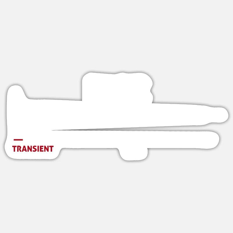 Synthétiseur Kick Drum Synth DAW Transient Tail Sticker taille S (10 x 10 cm)