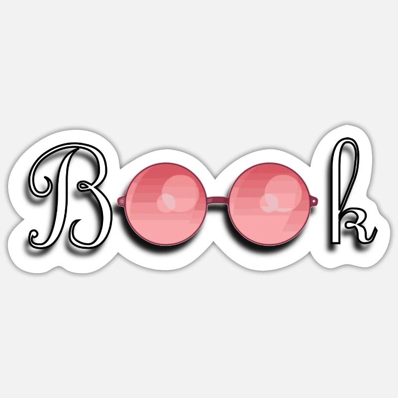 book - Sticker size S (10 x 10 cm) - white matte
