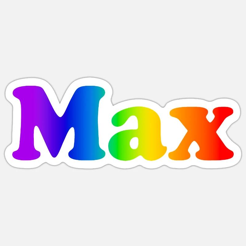 Max - Sticker size S (10 x 10 cm) - white matte