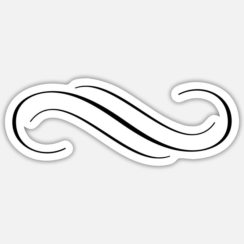 Ornament - Sticker size S (10 x 10 cm) - white matte