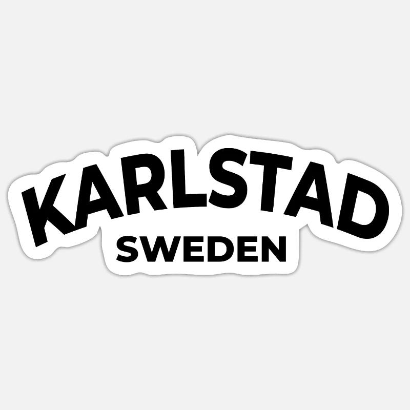 Karlstad - Sticker taille S (10 x 10 cm) - blanc mat