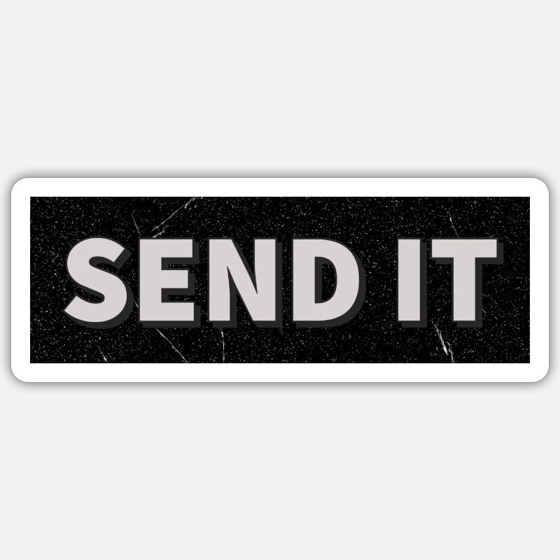 SEND IT Boxlogo Sticker Größe S (10 x 10 cm)
