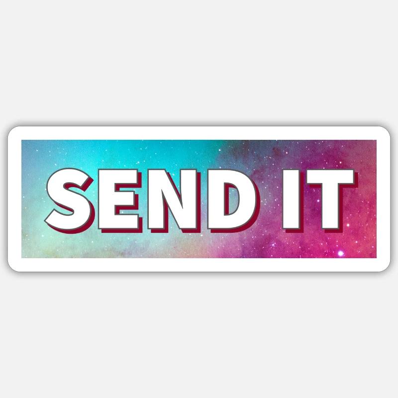 SEND IT Boxlogo Sticker Größe S (10 x 10 cm)