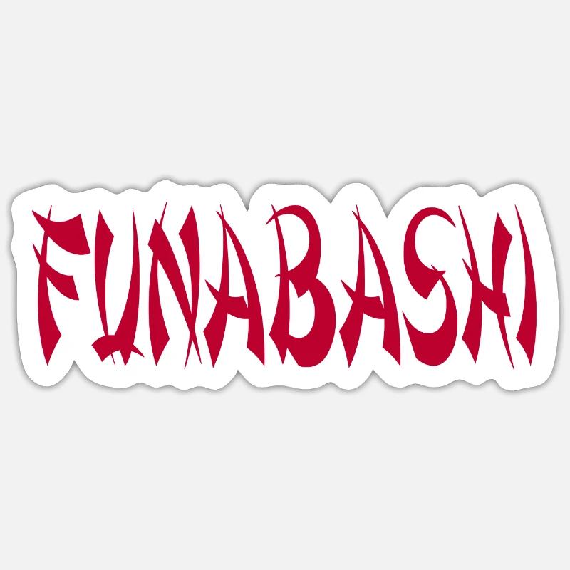 Funabashi - Sticker size S (10 x 10 cm) - white matte