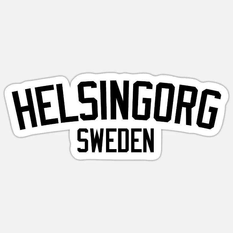 Helsingborg - Sticker taille S (10 x 10 cm) - blanc mat