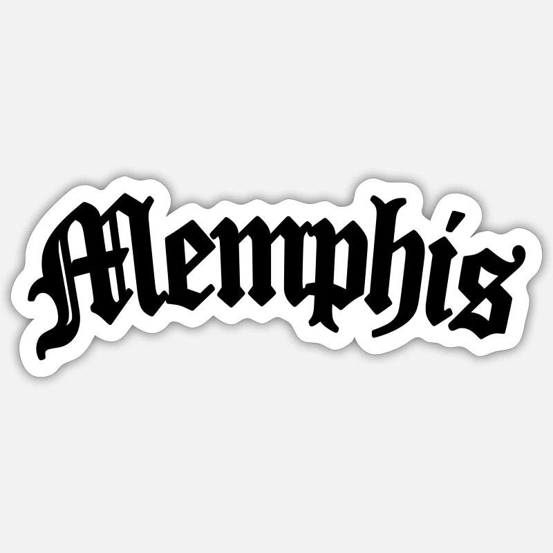 Memphis - Sticker size S (10 x 10 cm) - white matte