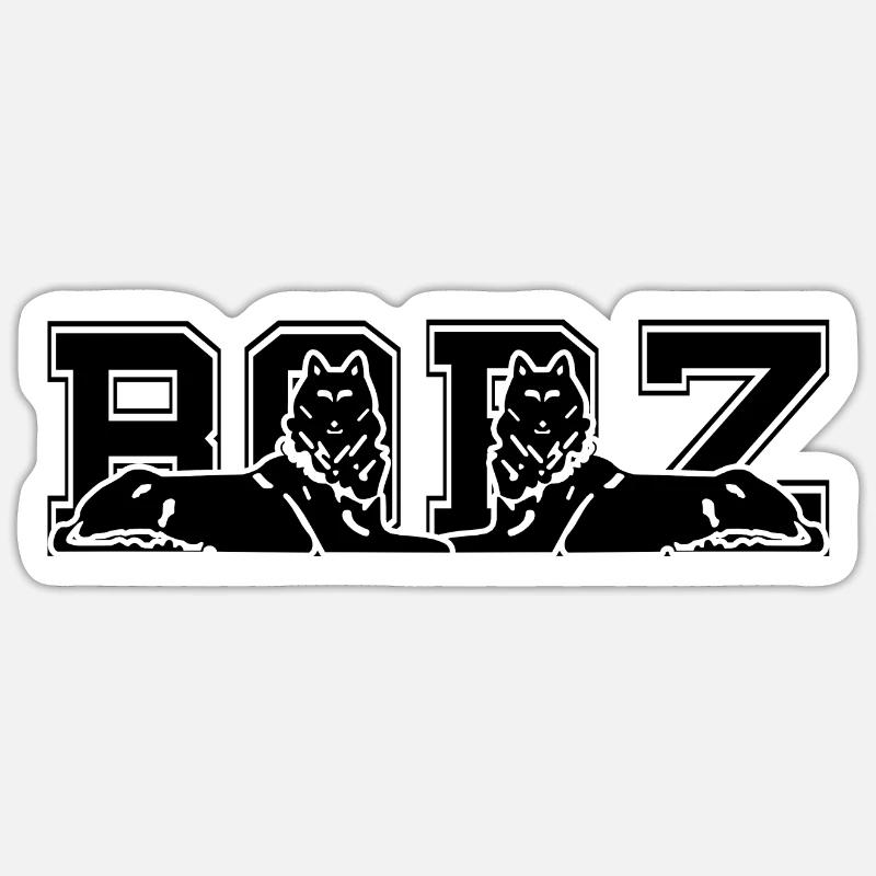 2BORZ - Sticker Größe S (10 x 10 cm) - Mattweiß