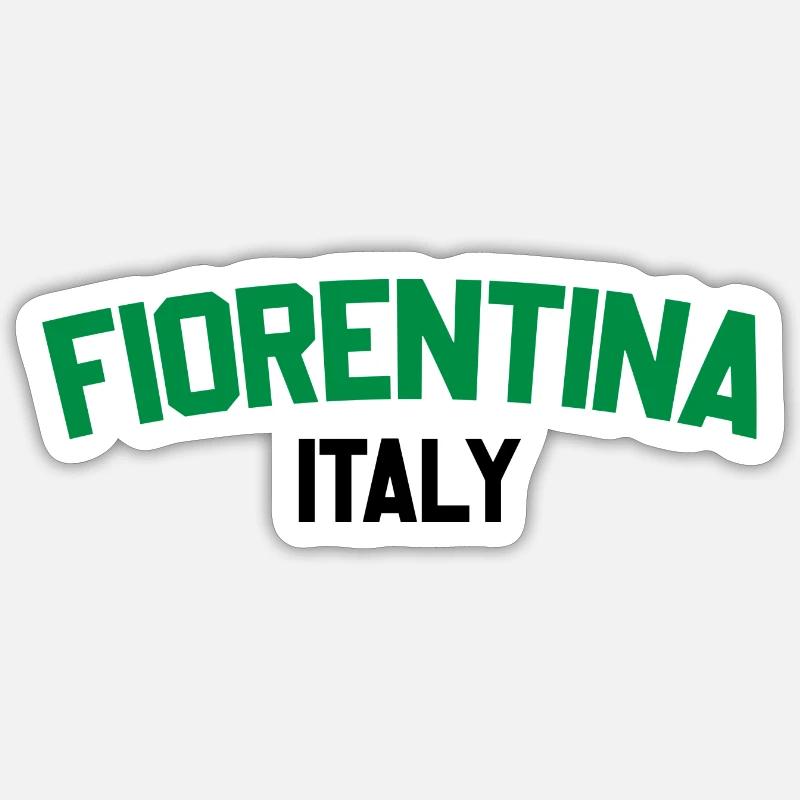 Fiorentina Italy - Sticker size S (10 x 10 cm) - white matte