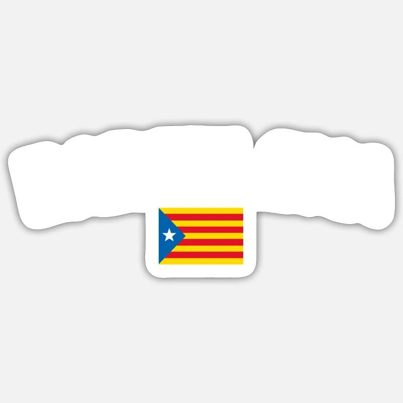 Barcelone - Sticker taille S (10 x 10 cm) - blanc mat