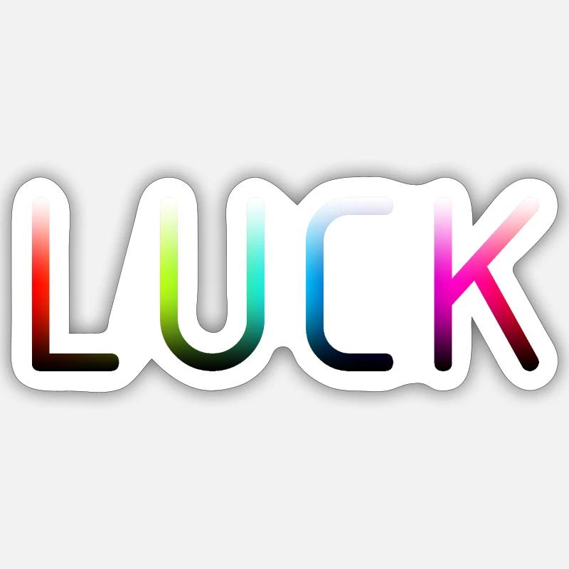 Chance - Sticker taille S (10 x 10 cm) - blanc mat