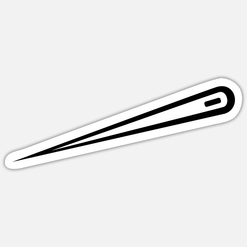 Embroider - Sticker size S (10 x 10 cm) - white matte