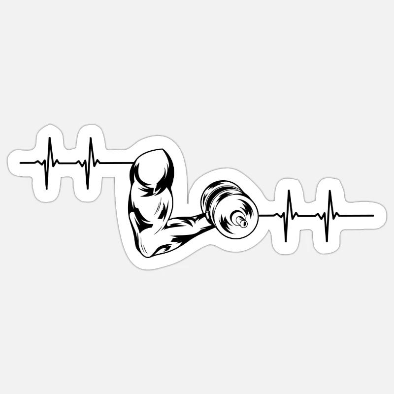 Biceps Pulse1 Sticker size S (10 x 10 cm)
