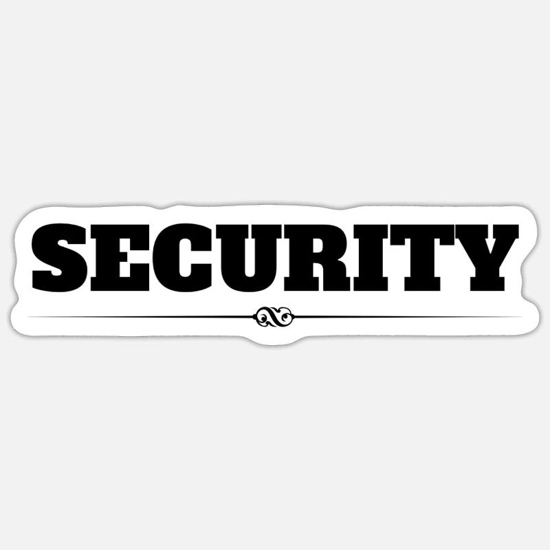 Security - Sticker Größe S (10 x 10 cm) - Mattweiß