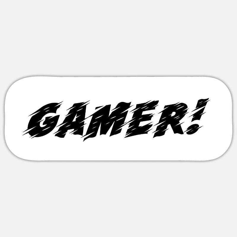 Jeu PC de jeu - Sticker taille S (10 x 10 cm) - blanc mat