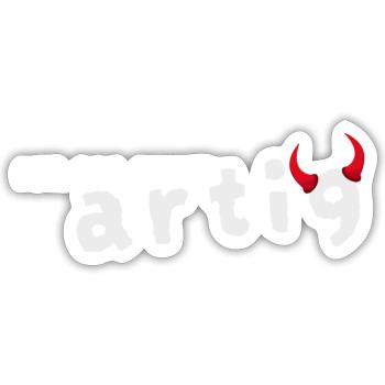 I am kind - Sticker size S (10 x 10 cm) - white matte - Front