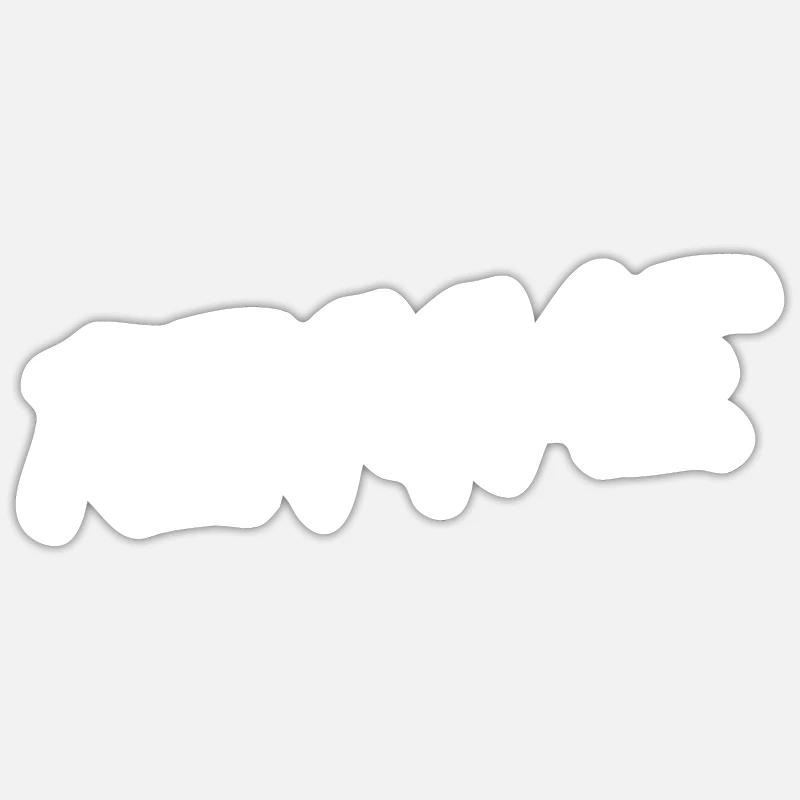 Reggae - Sticker taille S (10 x 10 cm) - blanc mat