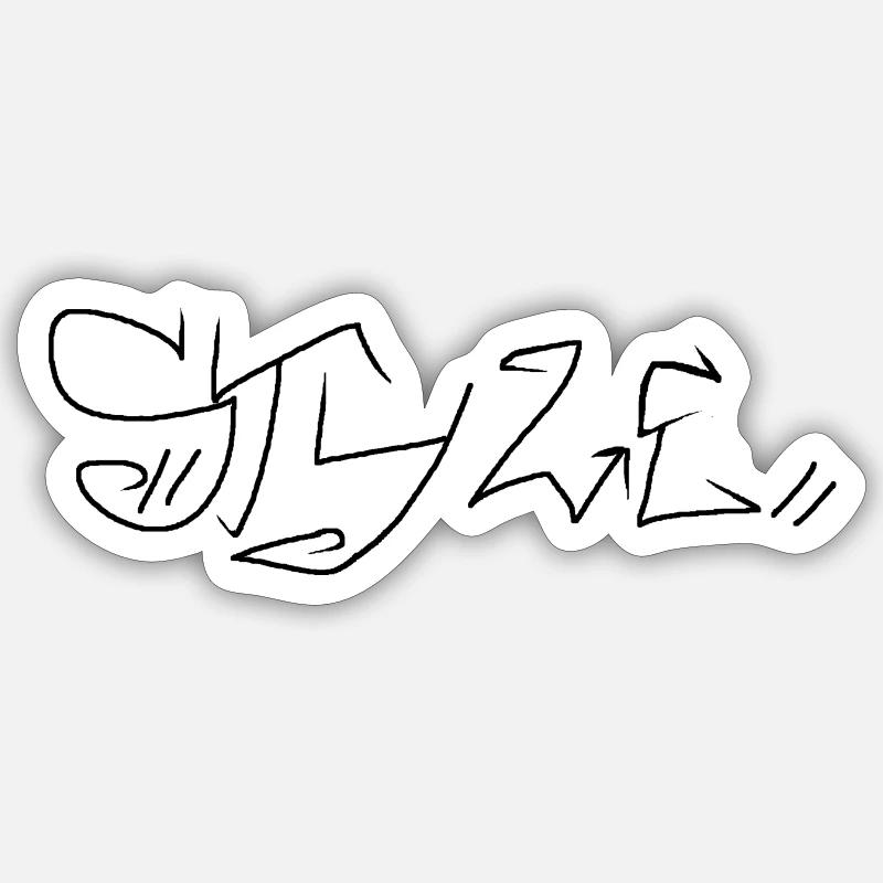 Style text Sticker size S (10 x 10 cm)