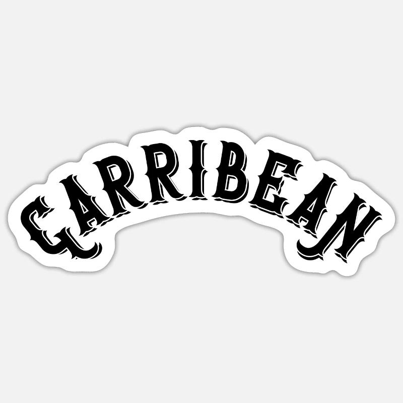 Caraïbes Sticker taille S (10 x 10 cm)