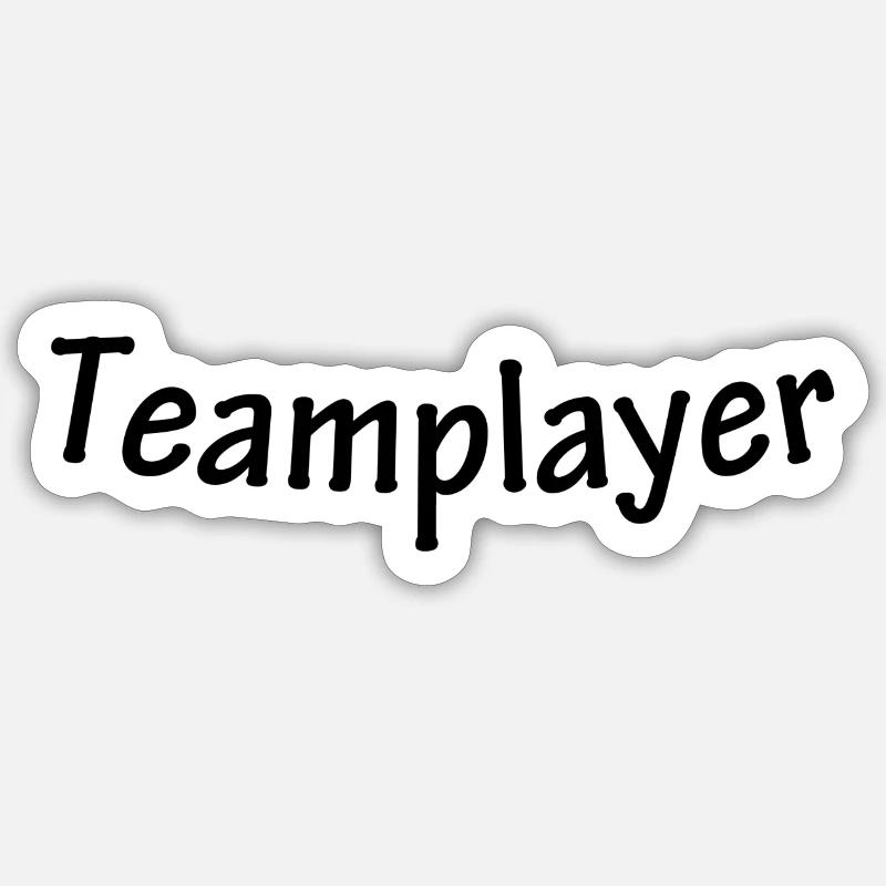 d’équipe - Sticker taille S (10 x 10 cm) - blanc mat