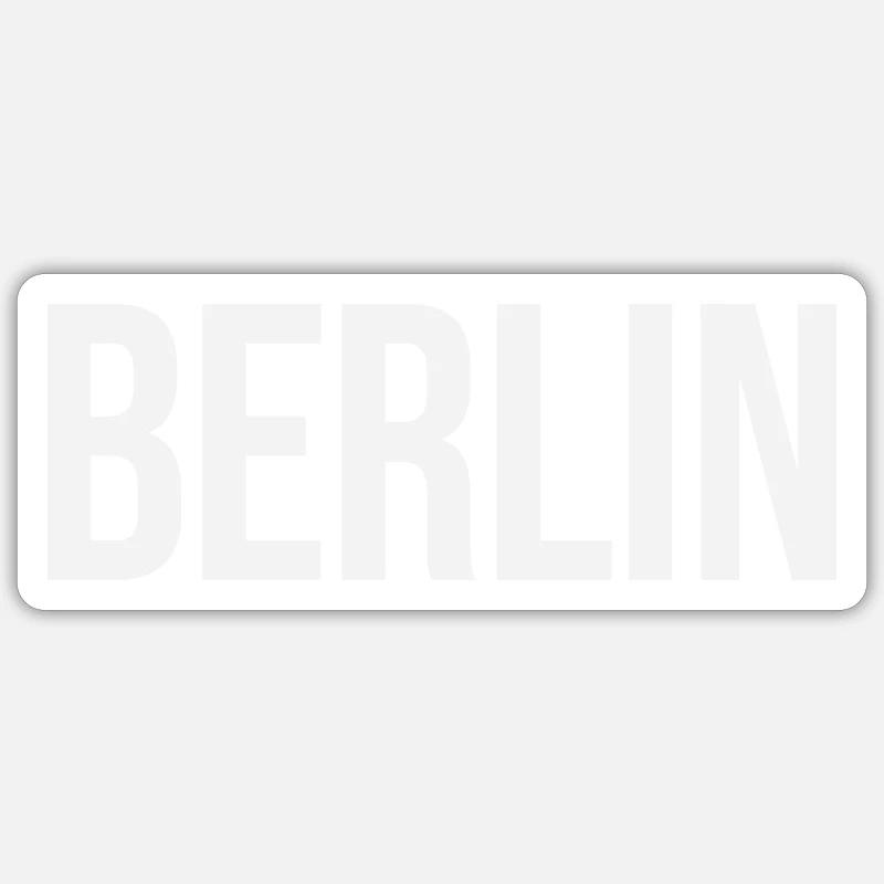 Berlin - Sticker Größe S (10 x 10 cm) - Mattweiß
