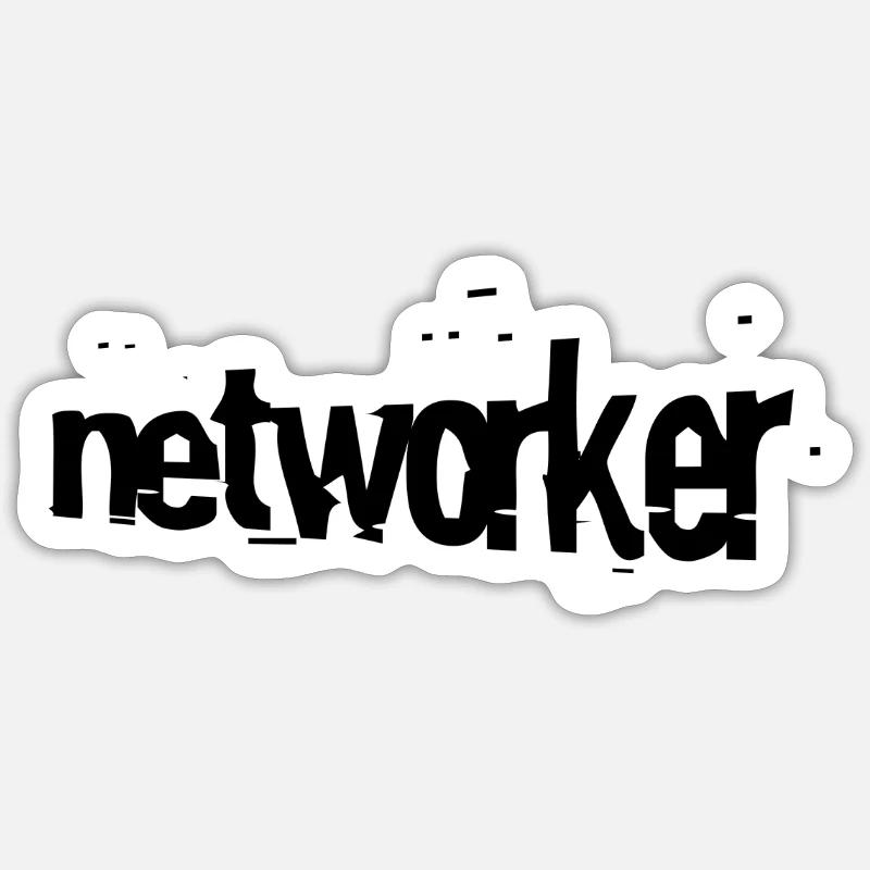 Net worker Sticker size S (10 x 10 cm)