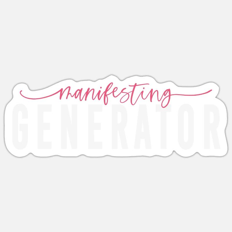 Manifesting Generator - Sticker Größe S (10 x 10 cm) - Mattweiß