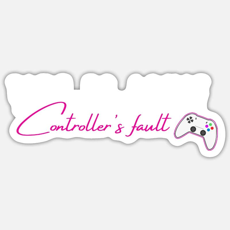 Schuld des Controllers Sticker Größe S (10 x 10 cm)