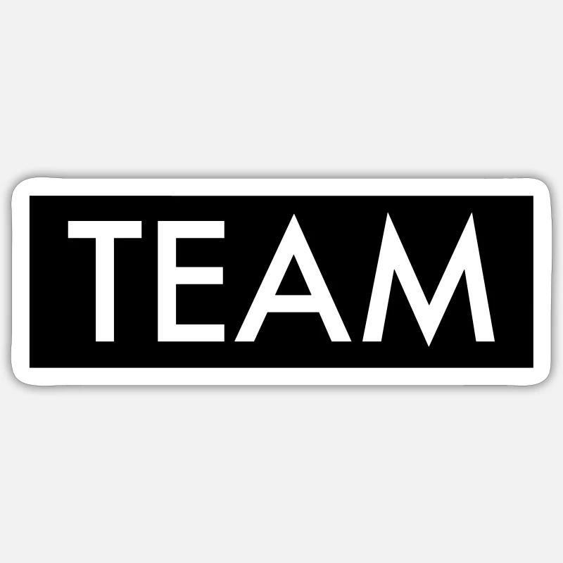 Équipe - Sticker taille S (10 x 10 cm) - blanc mat