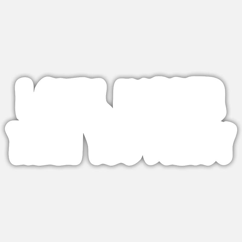 Froid - Sticker taille S (10 x 10 cm) - blanc mat