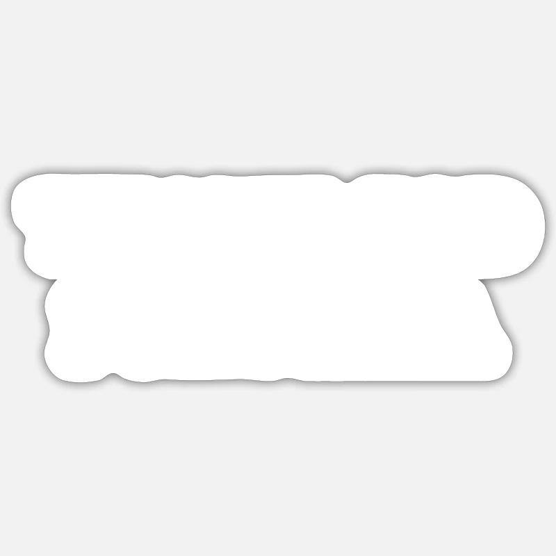 Pizza - Sticker Größe S (10 x 10 cm) - Mattweiß