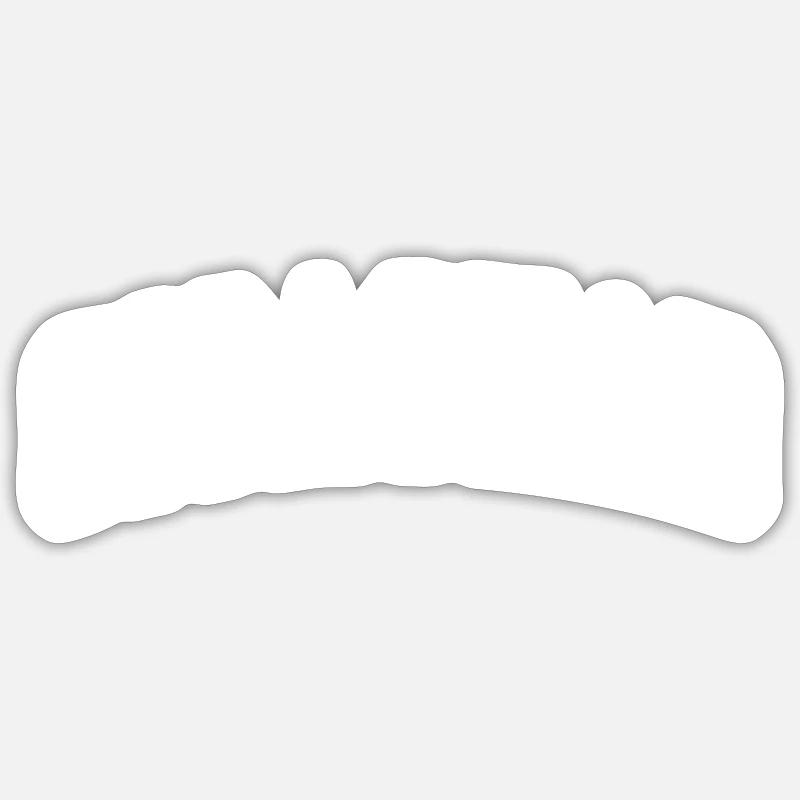 Gigachad - Sticker taille S (10 x 10 cm) - blanc mat