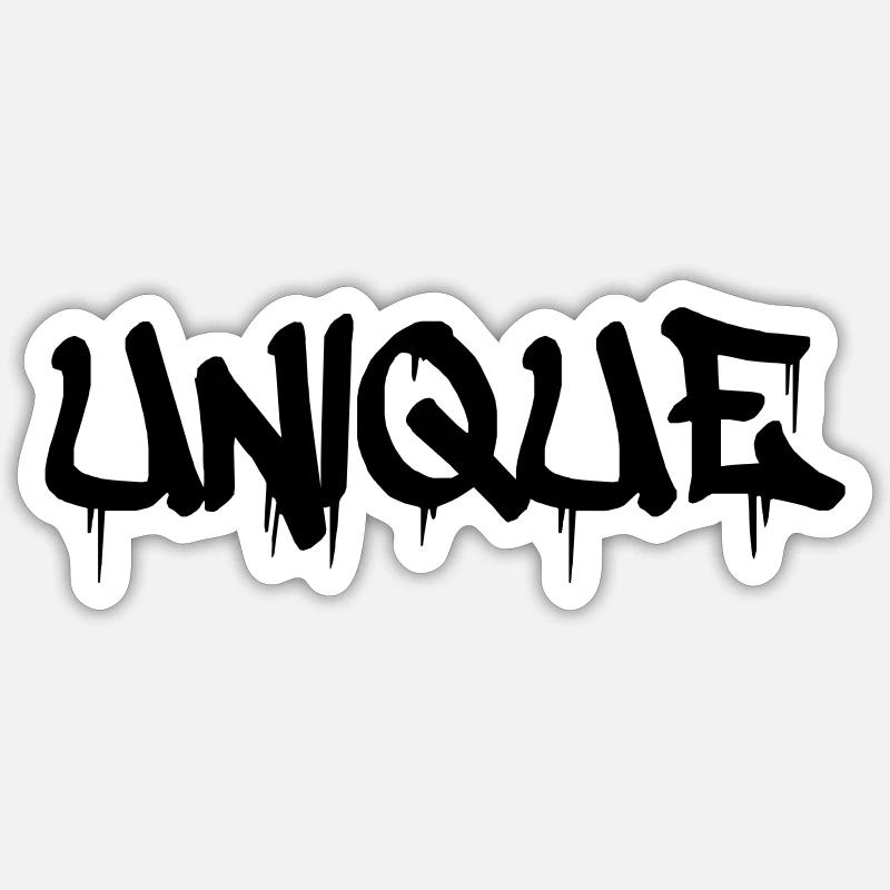 Unique Sticker size S (10 x 10 cm)