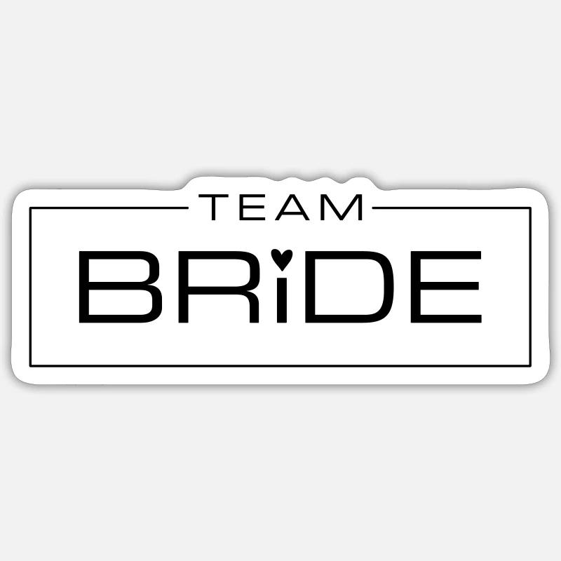 Équipe mariage nuptial Sticker taille S (10 x 10 cm)