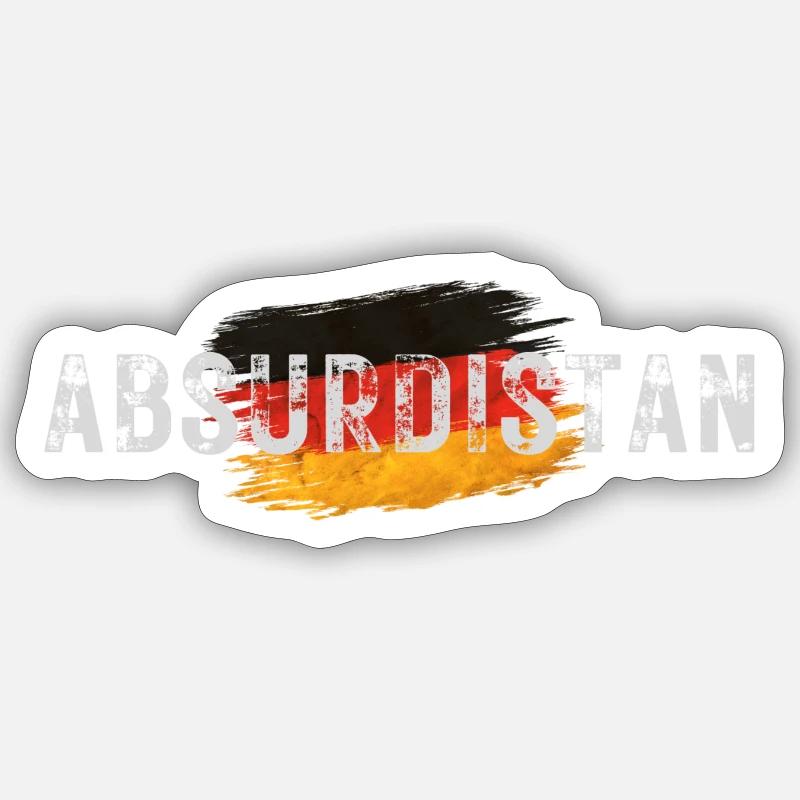 Absurdistan - Sticker size S (10 x 10 cm) - white matte