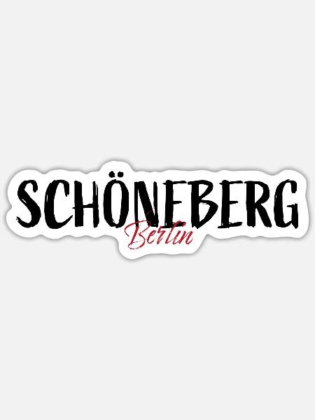 Schöneberg - Sticker Größe S (10 x 10 cm) - Mattweiß