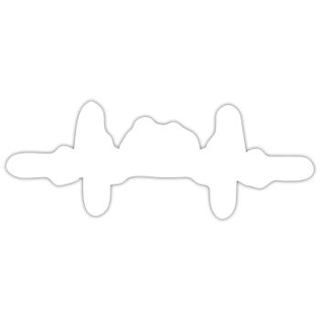 Heartbeat Farm Tractor - Sticker size S (10 x 10 cm) - white matte - Front